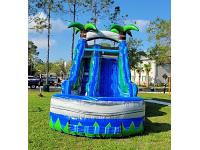 16FT BLUE CRUSH WATER SLIDE WITH DEEP POOL